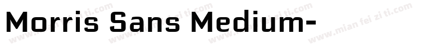Morris Sans Medium字体转换